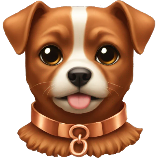 Copper bow collar emoji