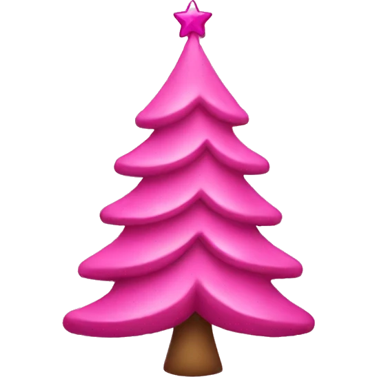 pink christmas tree emoji