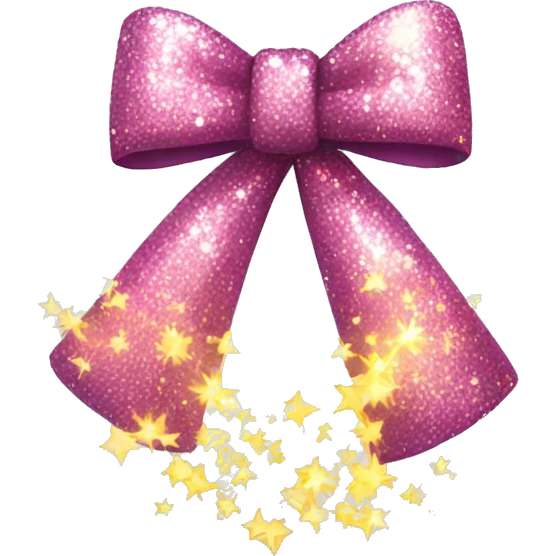sparkely bow emoji