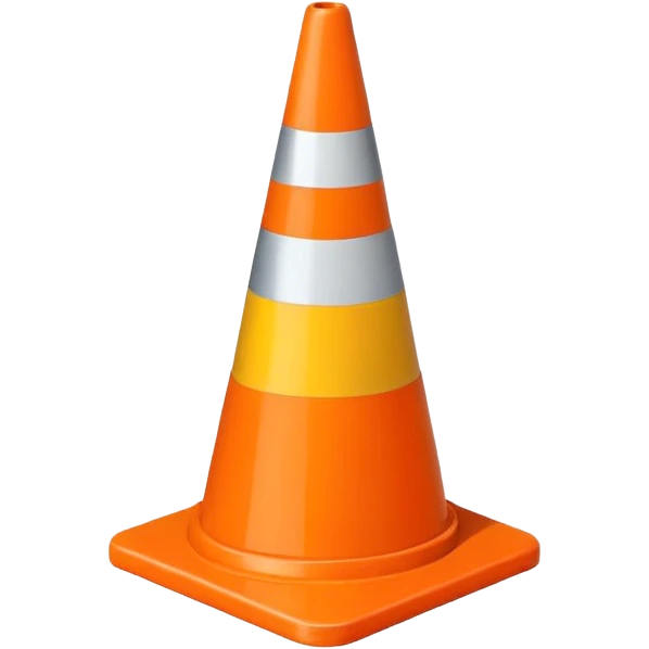 Warning Cone emoji
