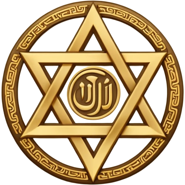 tetragrammaton in elegant Hebrew calligraphy emoji
