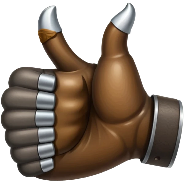 Emoji like (thumbs up) bull's hoof emoji emoji