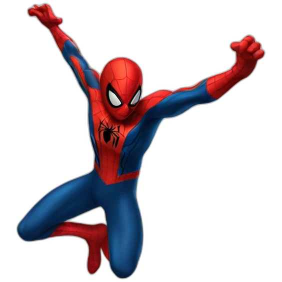 Spider-man jumping emoji