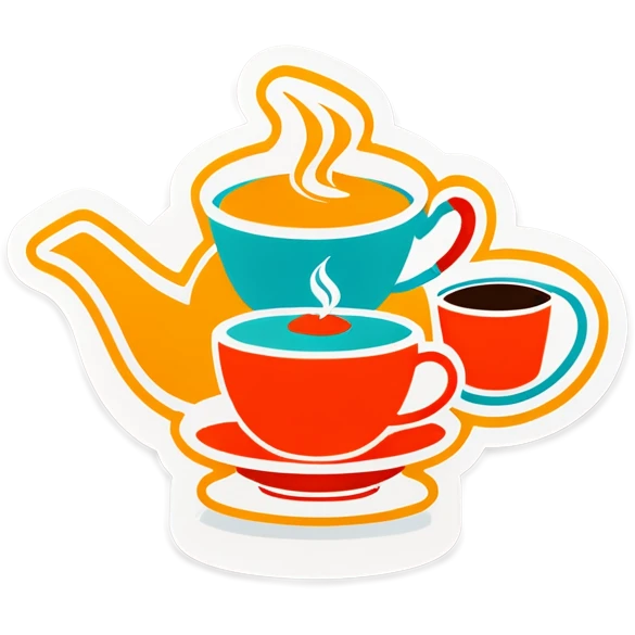 tea party in a coffee shop  emoji