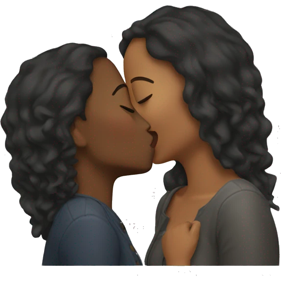 two women kissing  emoji