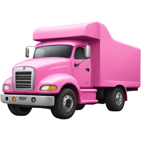 Pink truck emoji