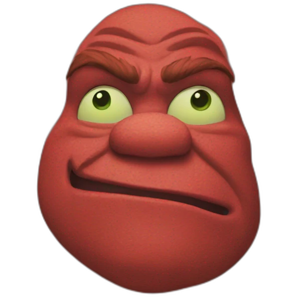 red-shrek emoji