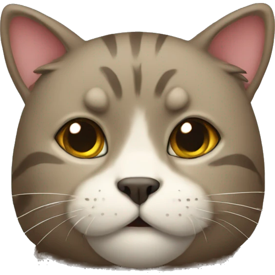 Cat with bear emoji