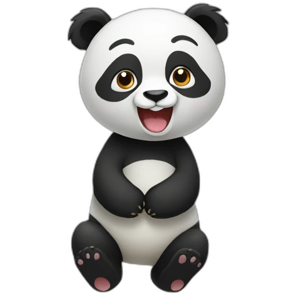 happy animal panda emoji