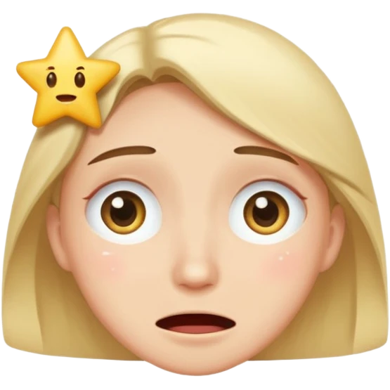 Star eyes happy crying emoji