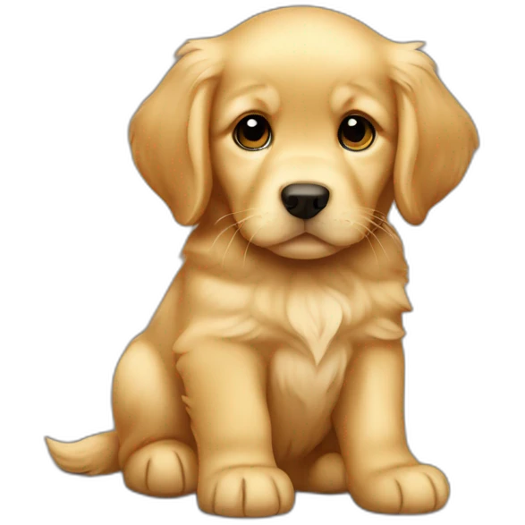 golden retriever puppy emoji