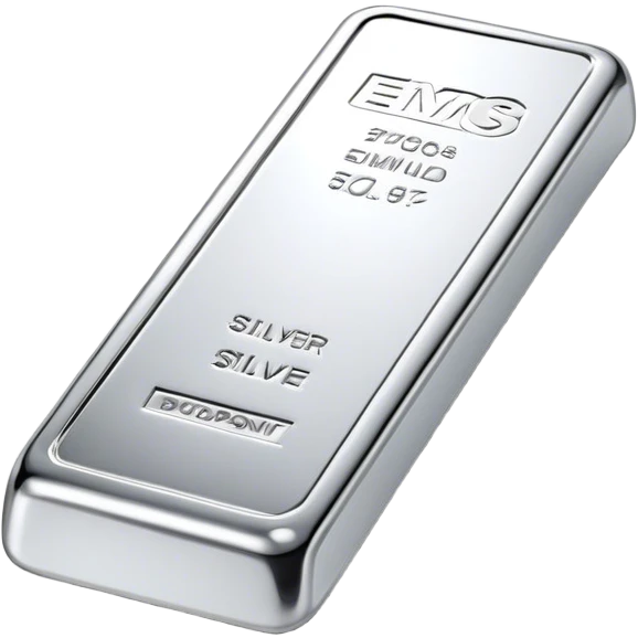 Cinematic Realistic Silver Bar, Cool and gleaming, with smooth, polished silver surfaces reflecting the light in soft, pristine highlights. The elegant shine of the metal exudes sophistication and timeless class. Soft glowing outline, capturing the essence of refined luxury and understated elegance in polished silver. emoji
