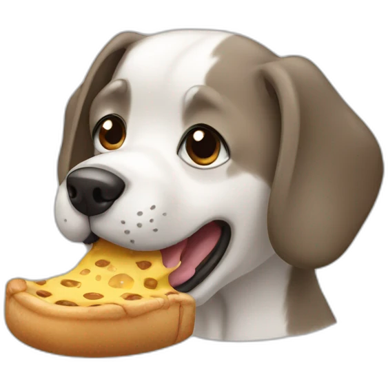 dog eating emoji
