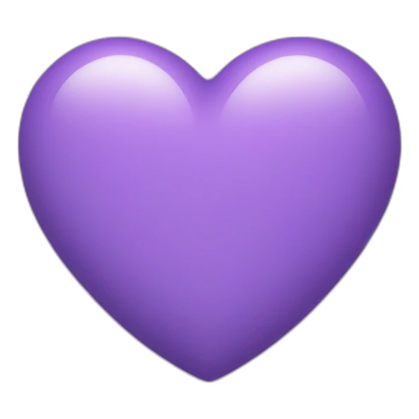 Coeur violet avec écrit à l'intérieur BTS sticker