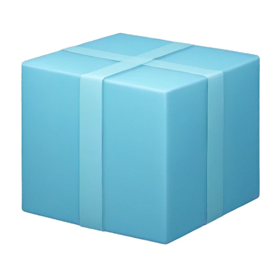 2 light blue boxes sticker