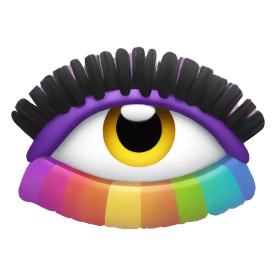 mascara colorful tones sticker