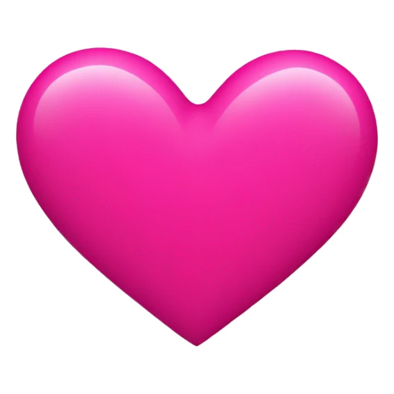 Hot pink heart sticker