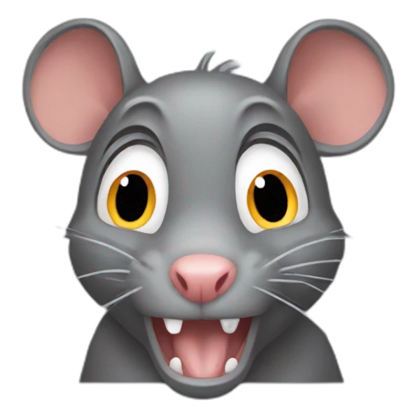 Scared rat sticker