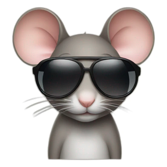 Mouse with sunglasses  sticker