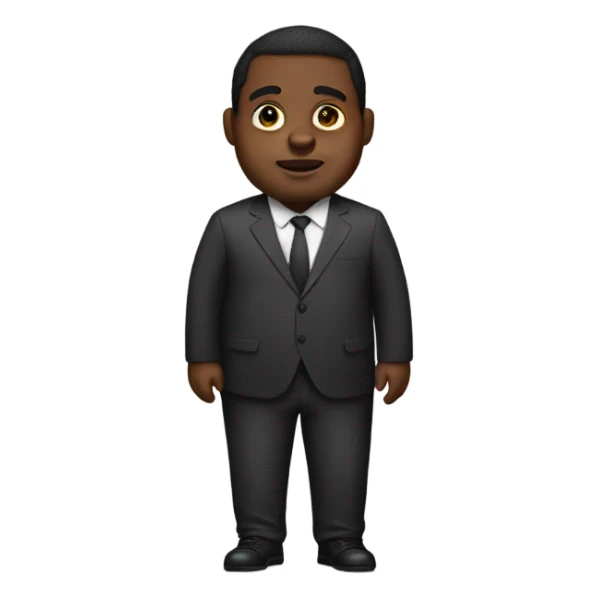 fat black man named jermone sticker