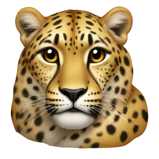 Leopar kalp sticker
