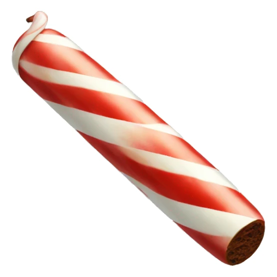 candy cane cigar sticker