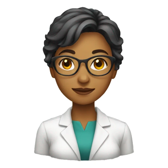 young female professor sticker