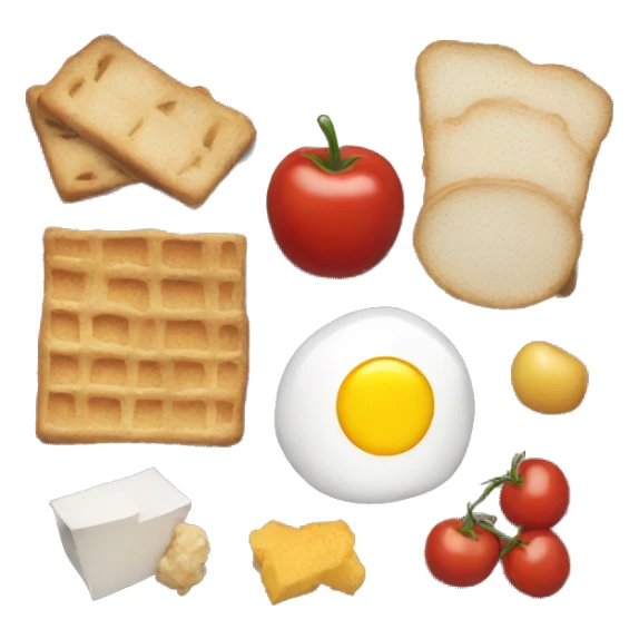 tray with food sticker