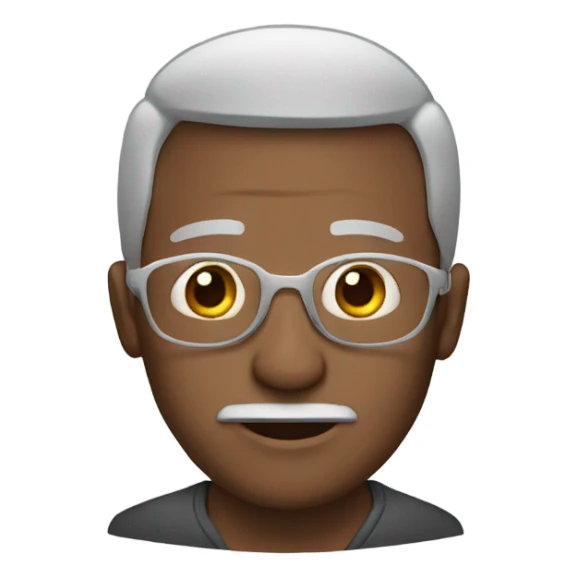 A father with  mask sticker