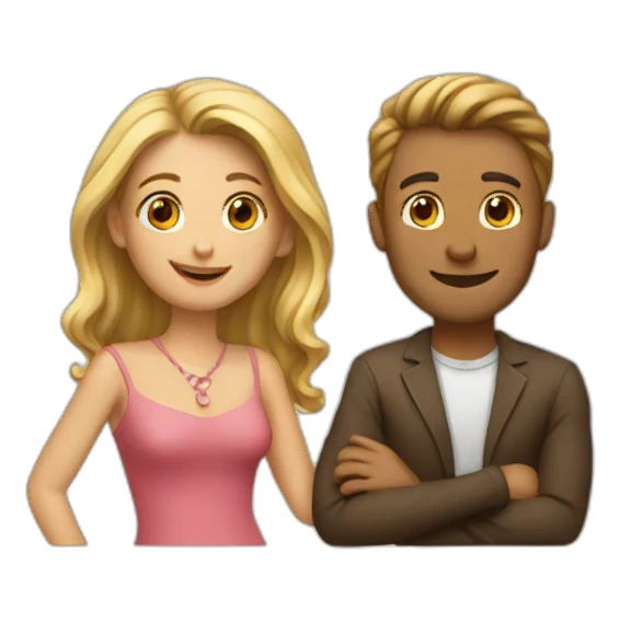 couple playing sticker