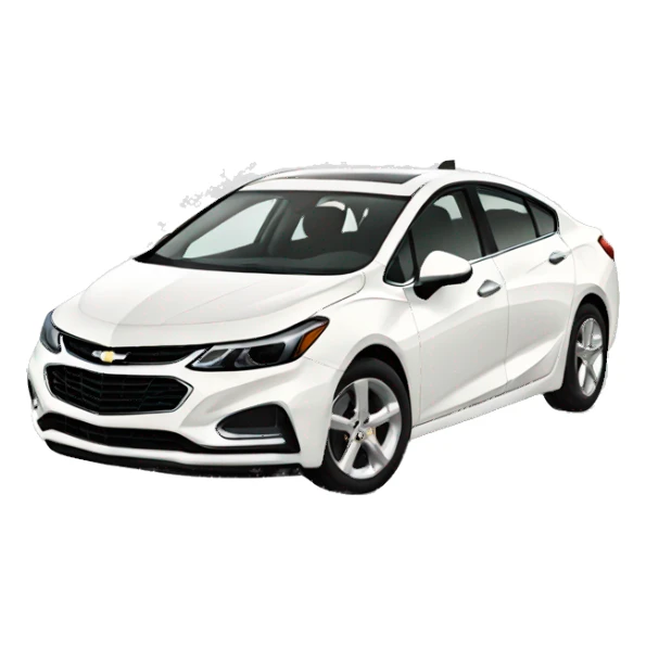 White Chevrolet cruze car sticker