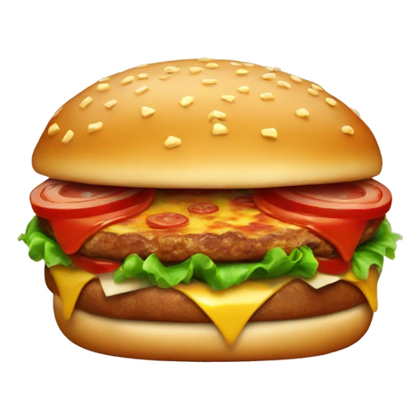 pizza burger sticker
