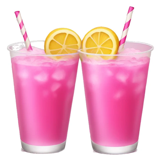 Two pink drinks cheering sticker