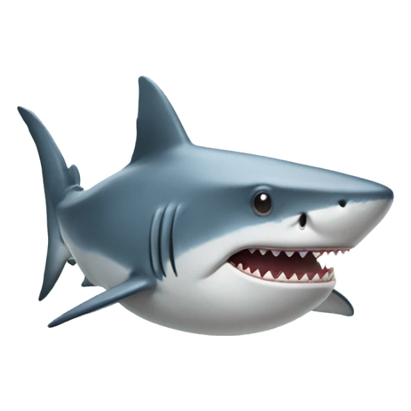 Shark with a top hat sticker