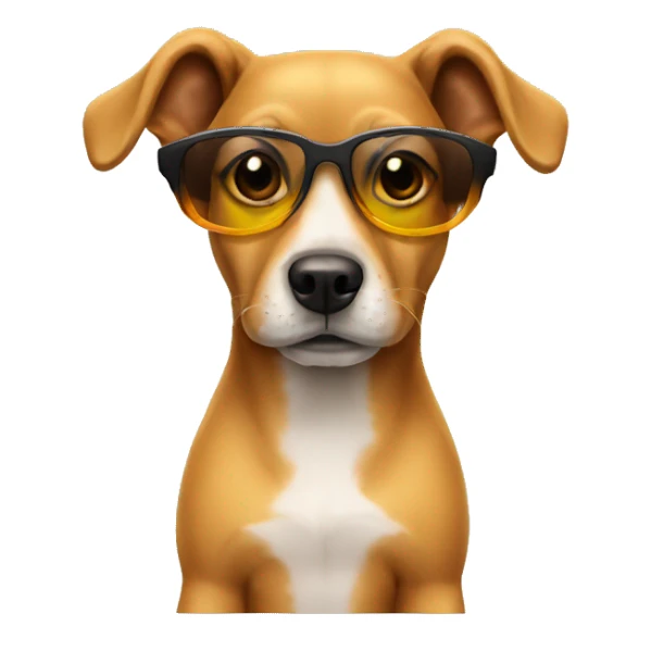 Dog wearing sun Glases sticker