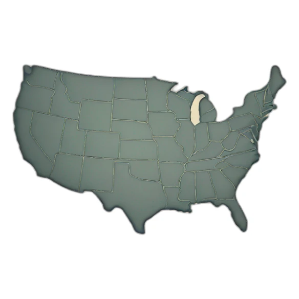 usa map sticker
