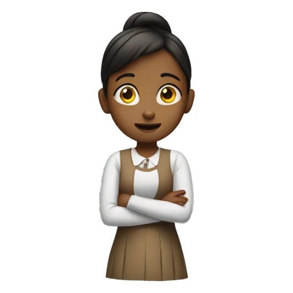 GIRL ASKING A QUESTION sticker