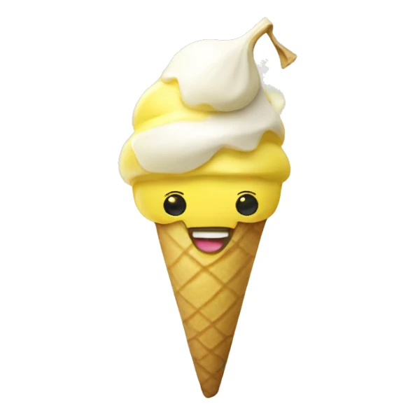 Banana icecream sticker