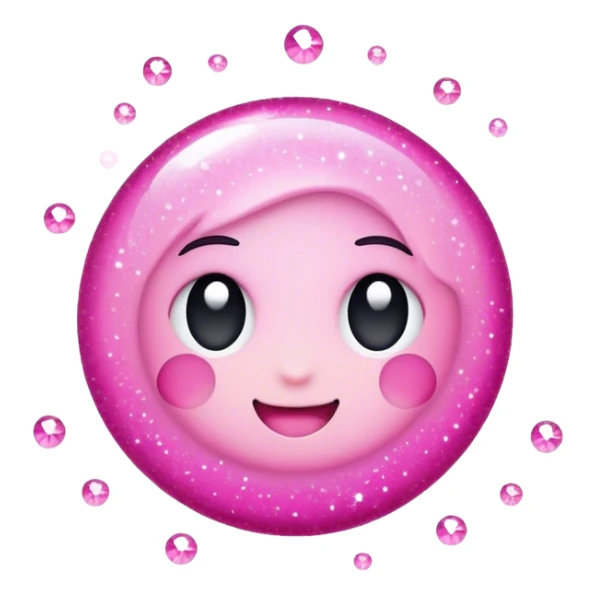 pink sparkles sticker