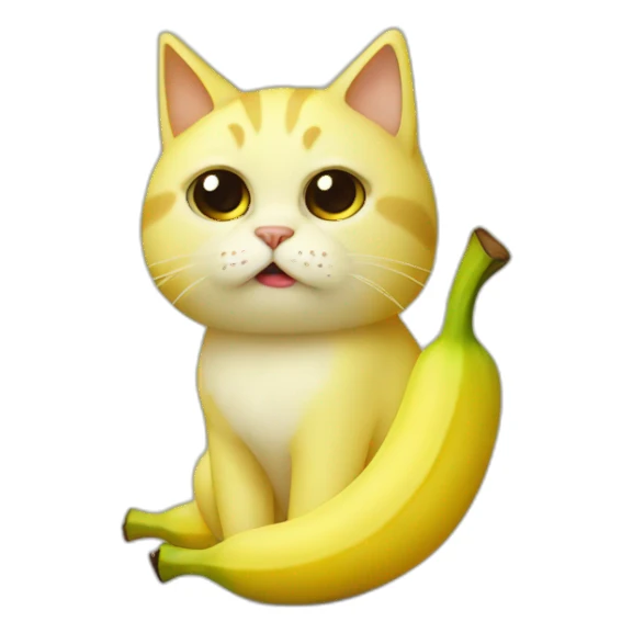 banana sad cat` sticker