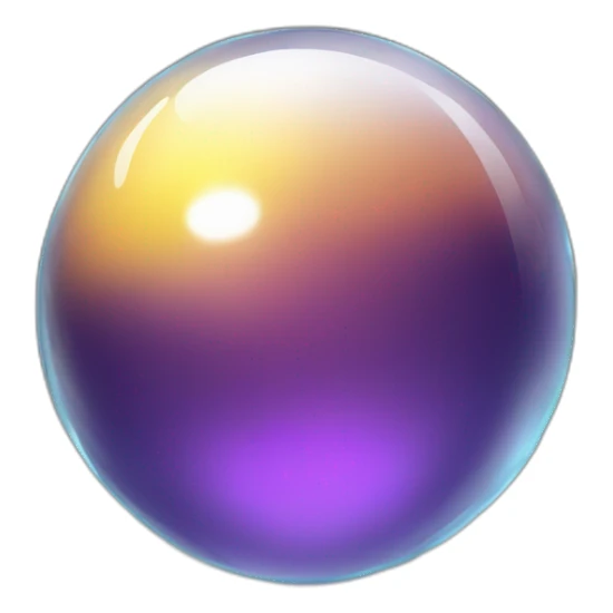 glass orb sticker