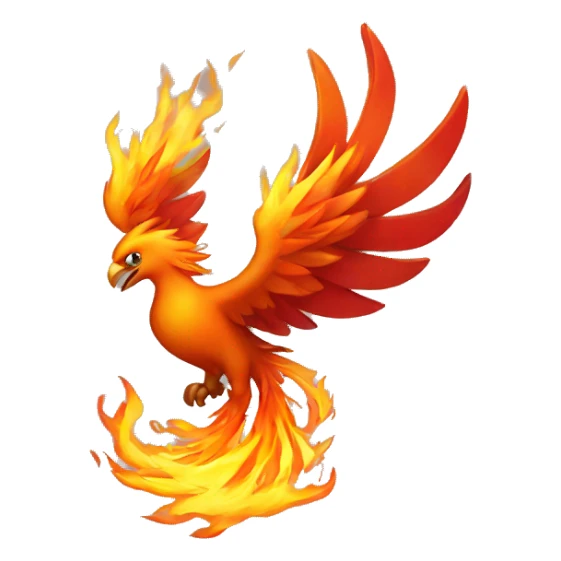 Phoenix In fire  sticker