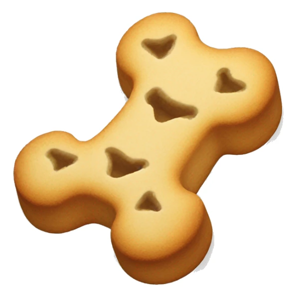 a bone-shaped dog biscuit sticker
