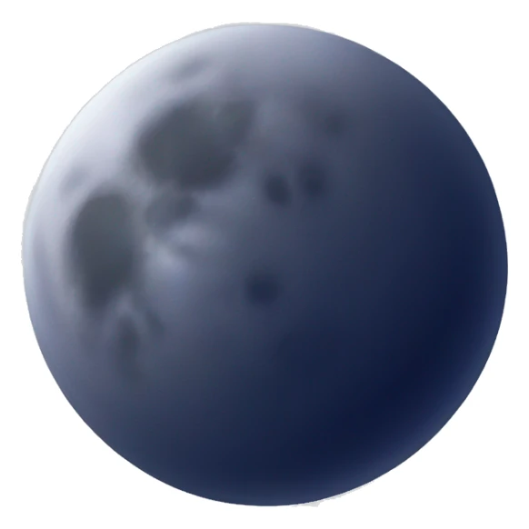 Moon with night sky sticker