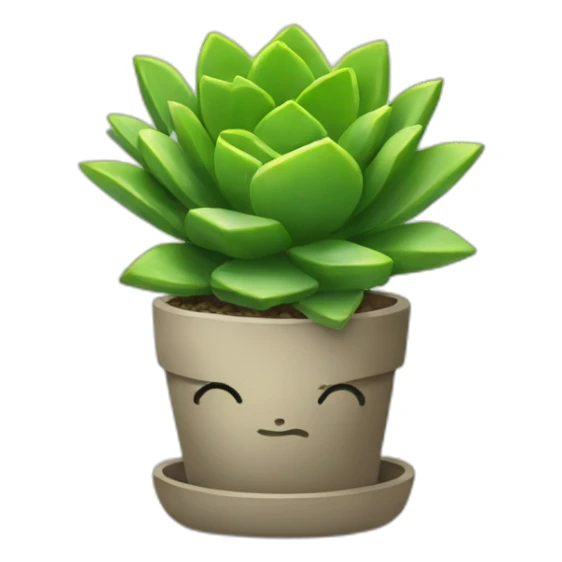 Succulents in the office sticker