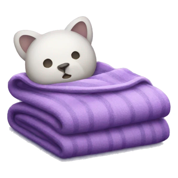 Cozy purple blanket sticker
