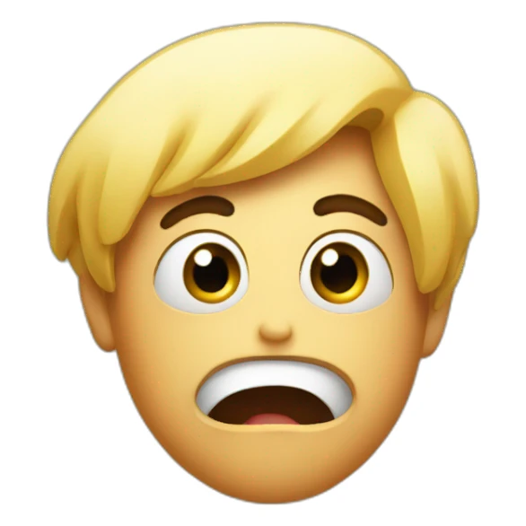 shocked head sticker