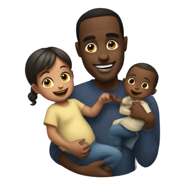 Diddy with child  sticker