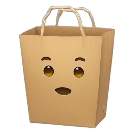 paper takeaway bag sticker