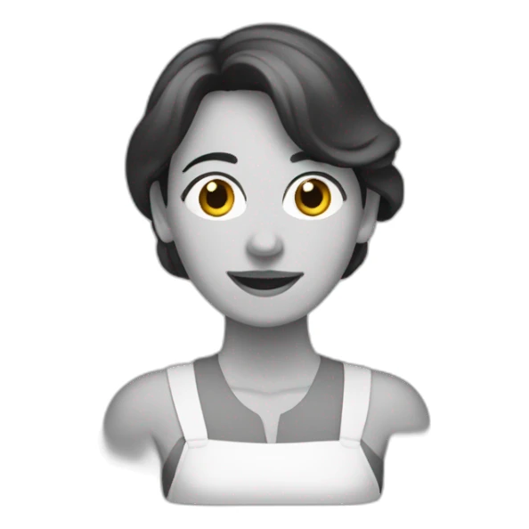 Vilma nuñez escribiendo sticker